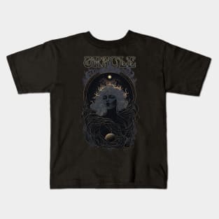 Oracle - Ancient Witch Priestess of Prophecy Art Nouveau Kids T-Shirt